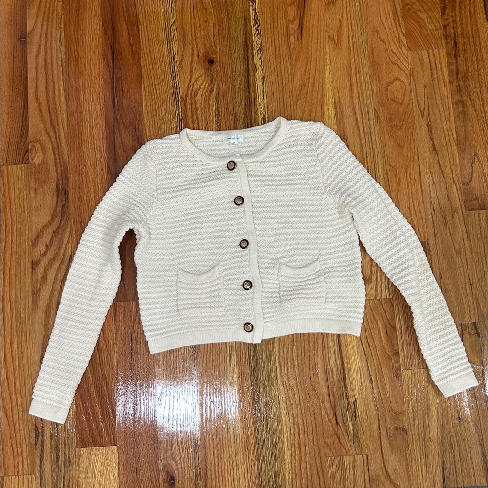 Elegant Cream Women's Cardigan